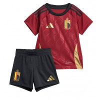 Camiseta Bélgica Primera Equipación Replica Eurocopa 2024 para niños mangas cortas (+ Pantalones cortos)